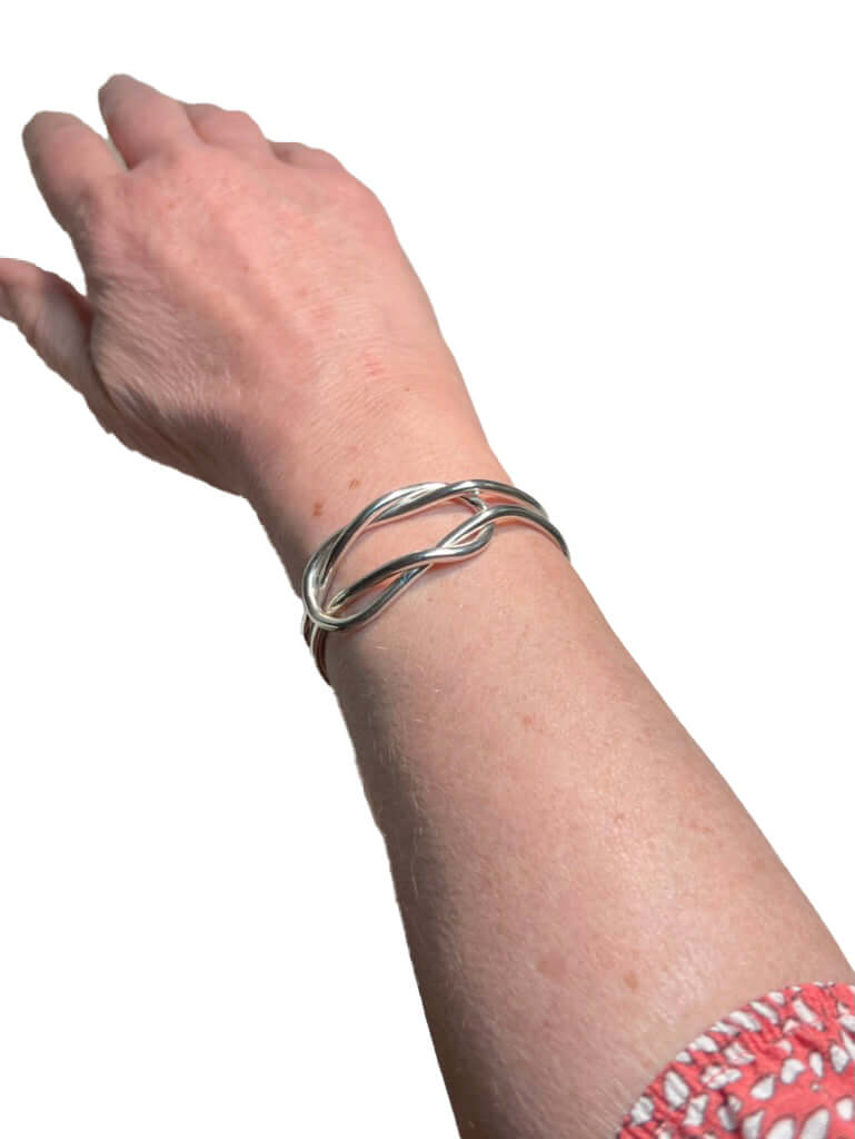 Silverarmband Loveknot