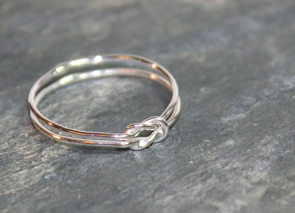 Silverring Kärleksknut 2