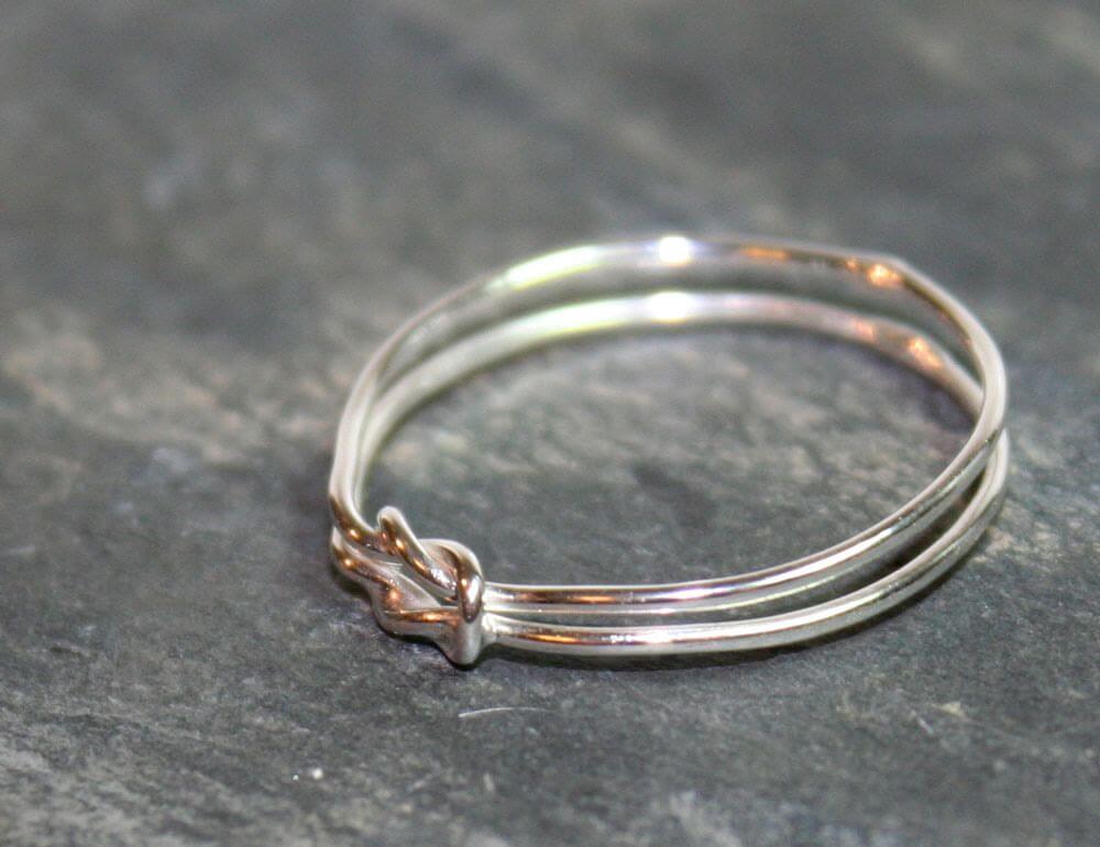 Silverring Kärleksknut 2
