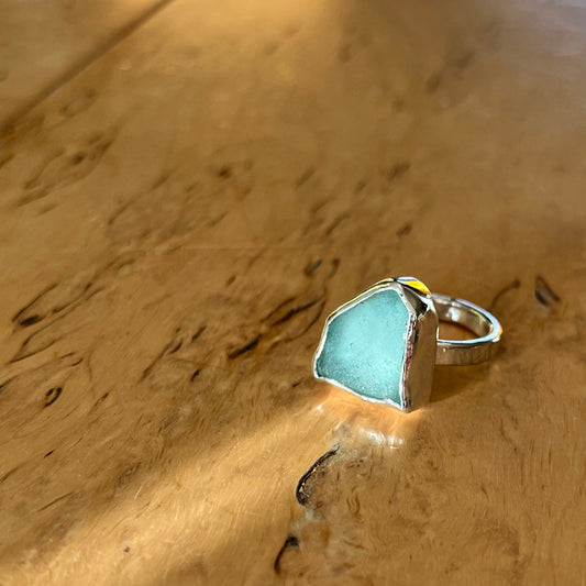 Silvering med strandglas Sally