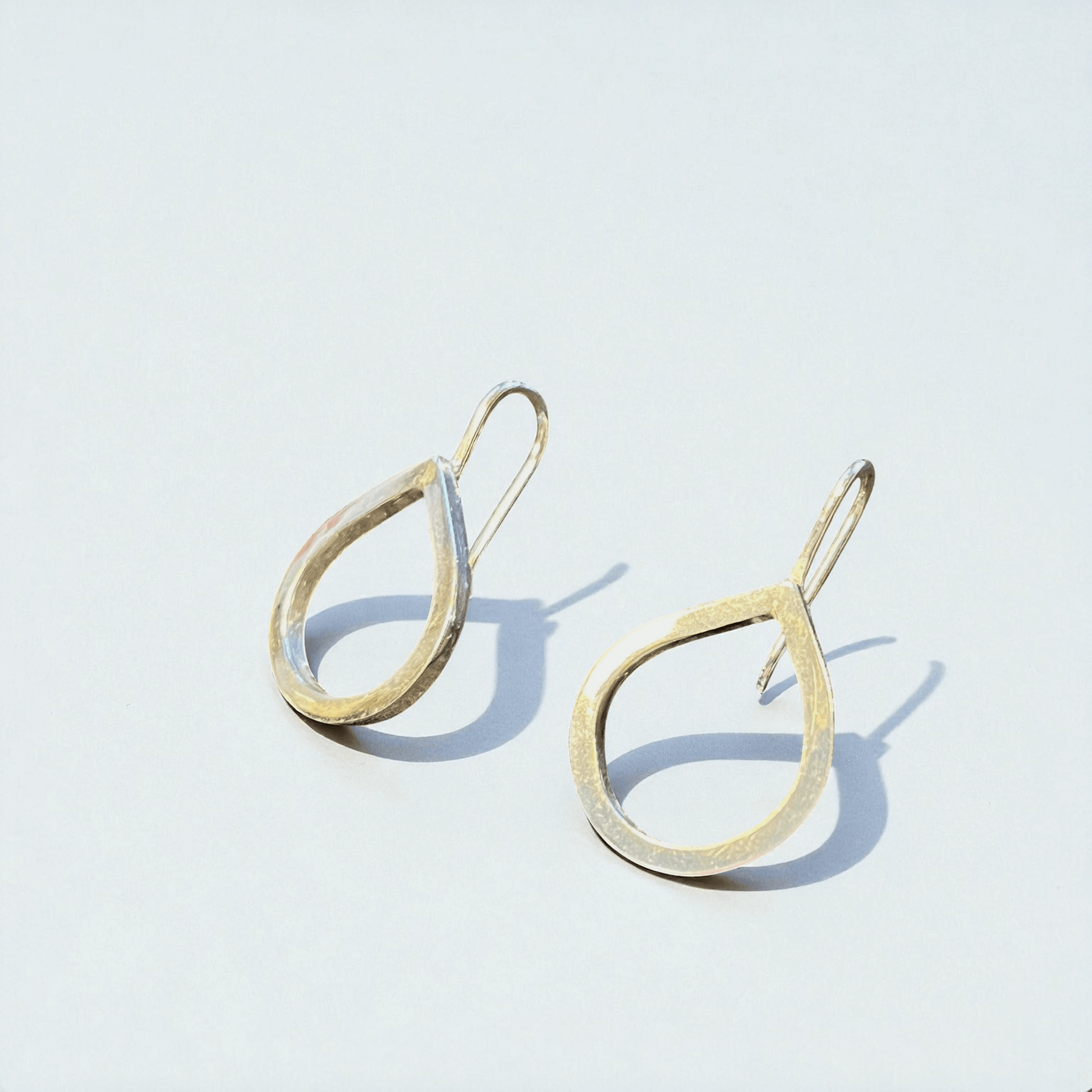 Långa silverörhängen vattendroppe Hav-2