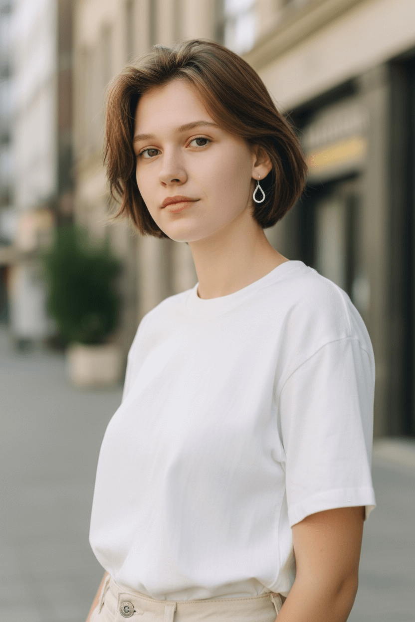 Långa Silverörhängen vattendroppe