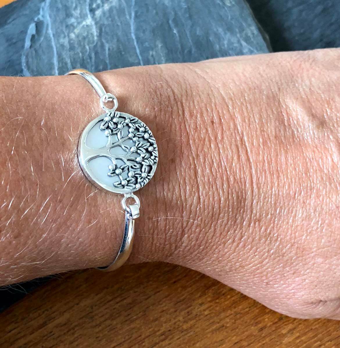 Silverarmband Tree of Life