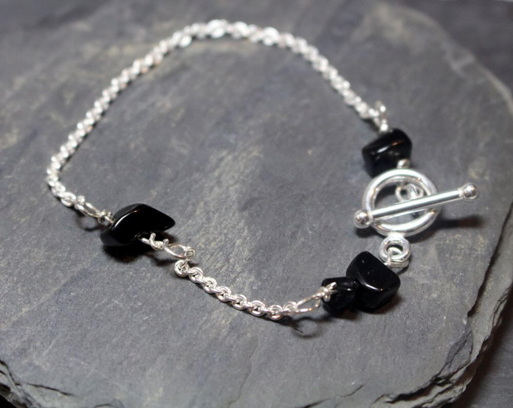 Silverarmband Sabina onyx