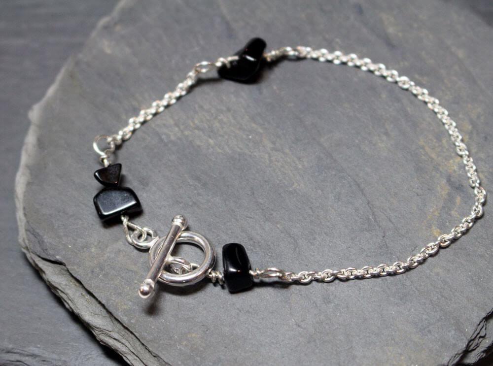 Silverarmband Sabina onyx
