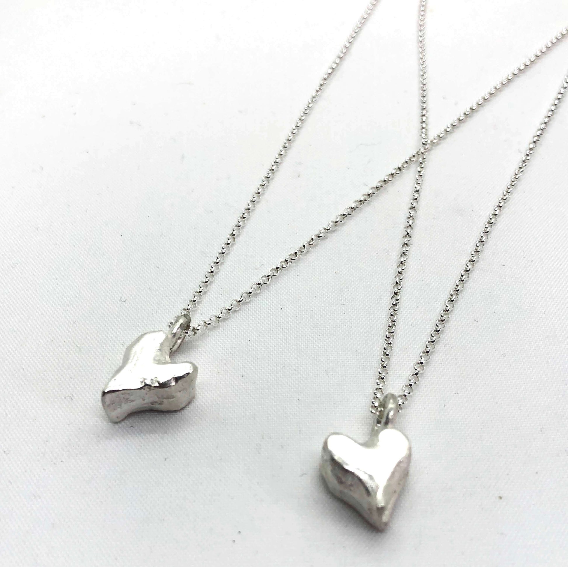 Silverhalsband Big Little Heart 1