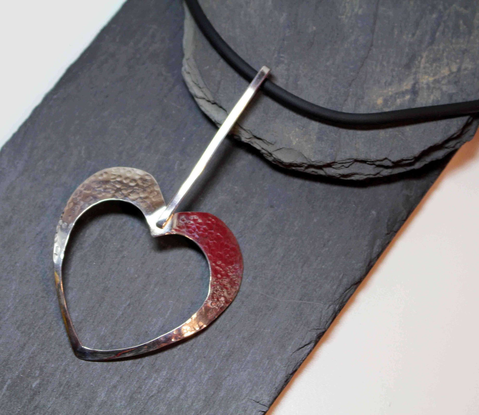 Silverhalsband Hjärtat (blankt)