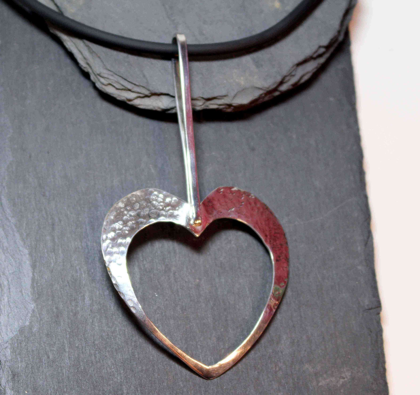 Silverhalsband Hjärtat (blankt)
