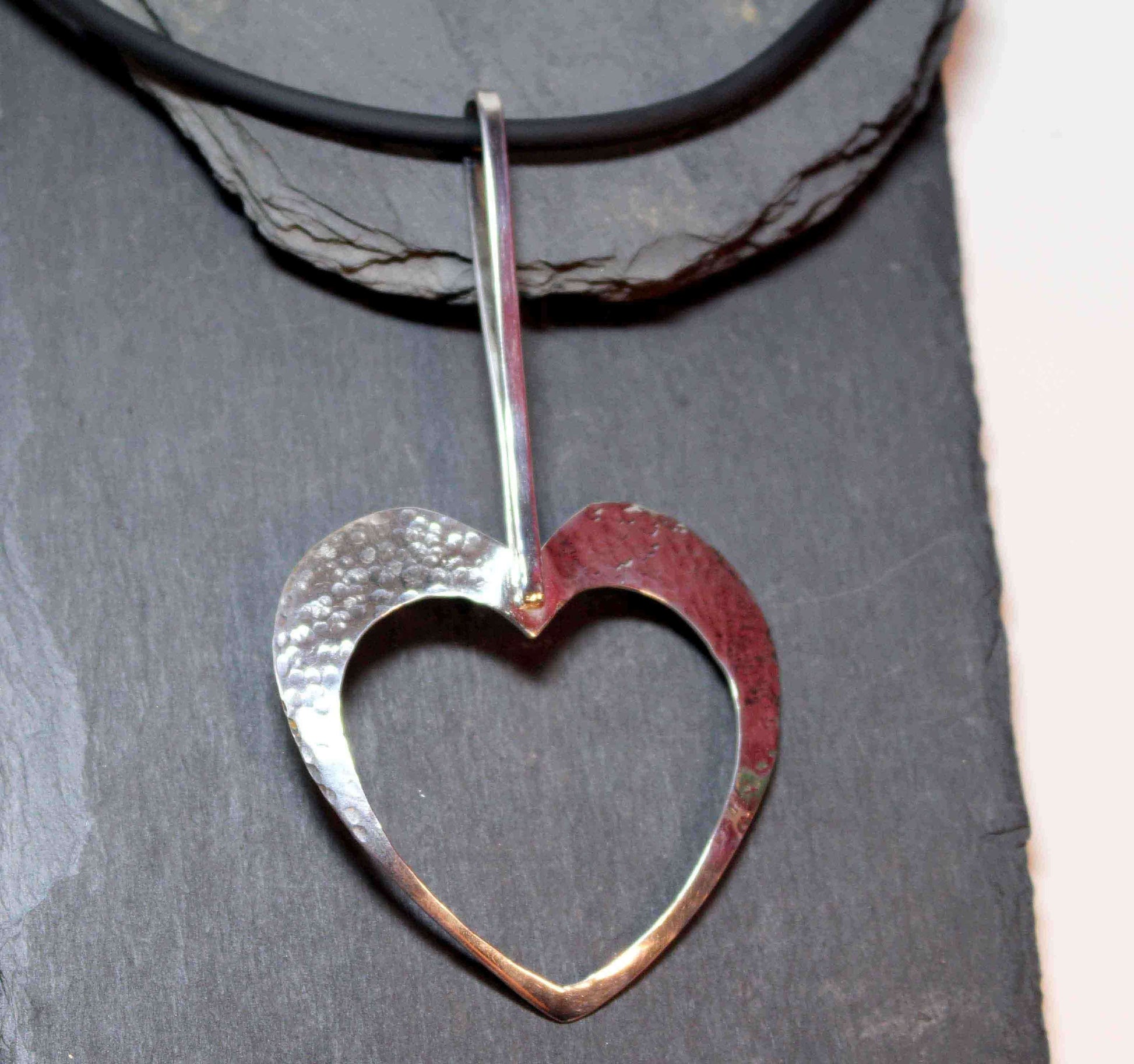 Silverhalsband Hjärtat (blankt)