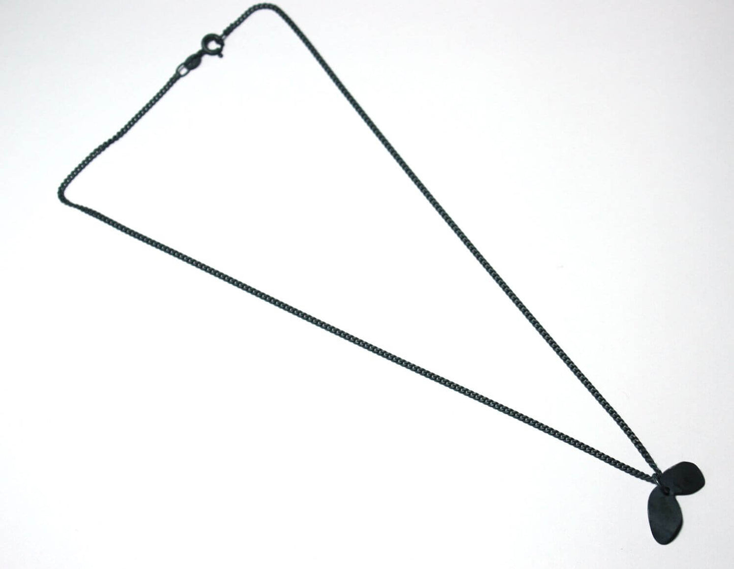 Silverhalsband Spike Black