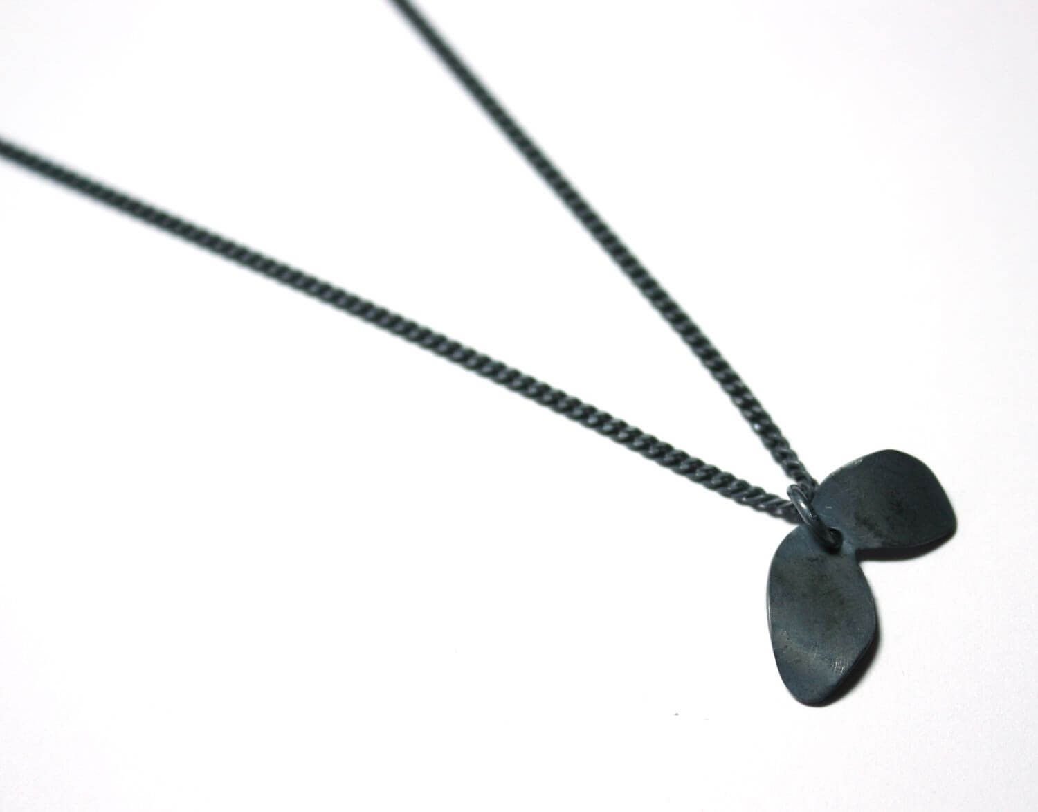 Silverhalsband Spike Black