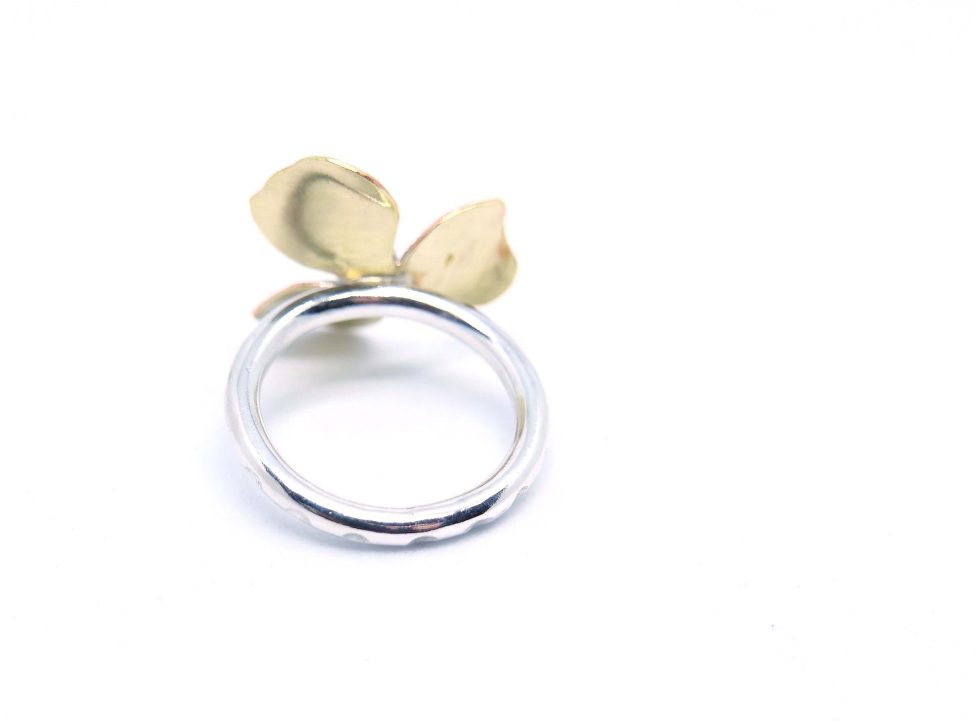 Silverring Klöver 2